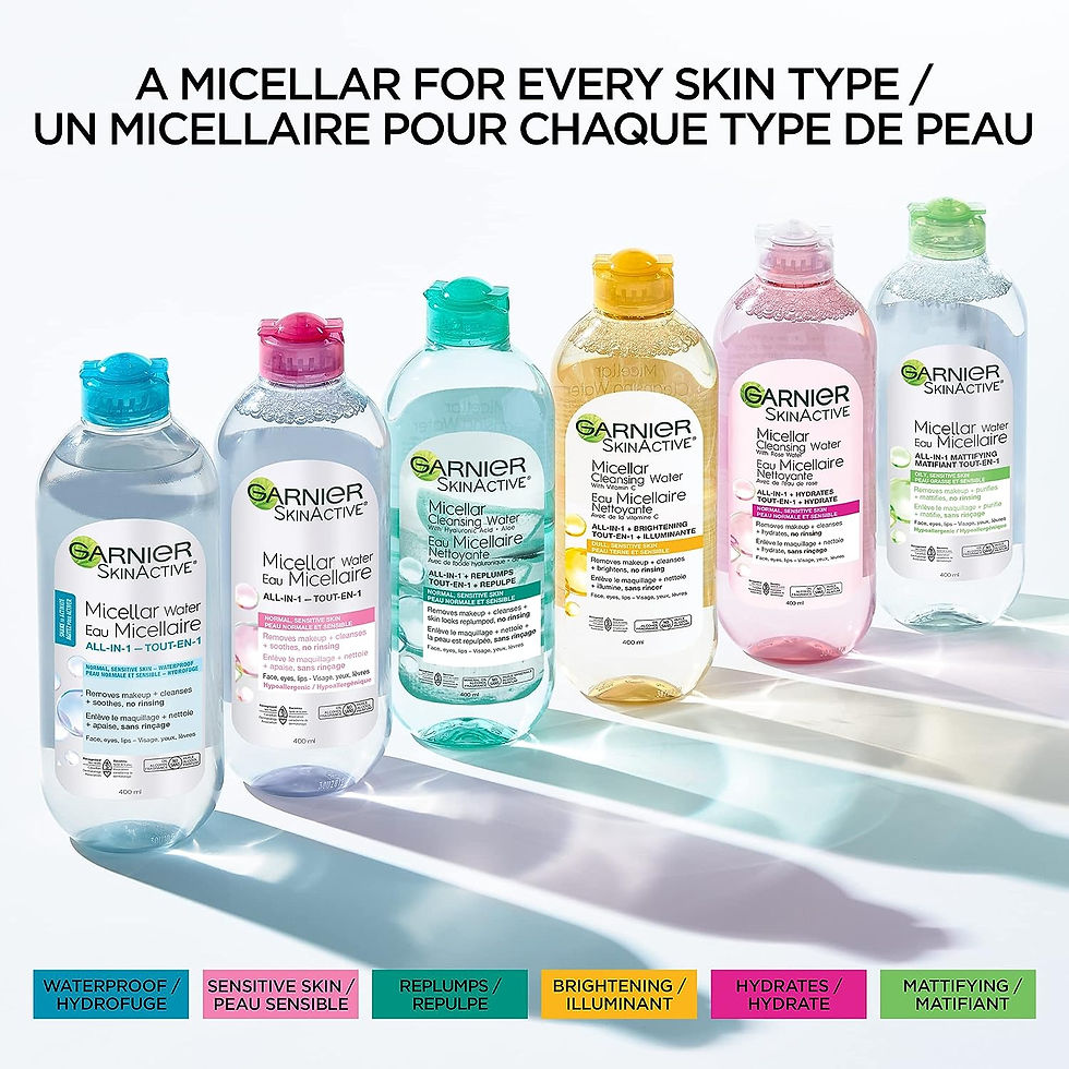 Thumbnail: Garnier SkinActive Micellar Cleansing Water, For Waterproof Makeup, 3.4 Fl Oz