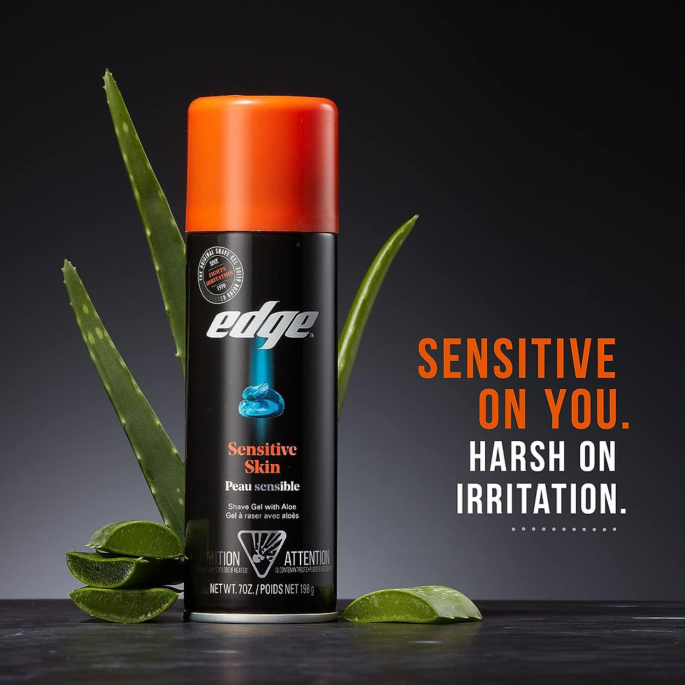 Thumbnail: Edge Shave Gel for Men, Sensitive Skin with Aloe, 7oz (3 Pack) - Shaving Gel Fo