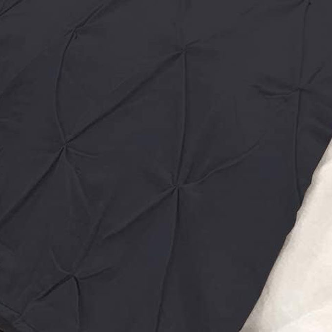 Thumbnail: Pinch Pleated Duvet Cover 1 Piece Egyptian Cotton 800 Thread Count Box Pintuck