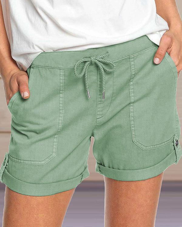 Thumbnail: hot  casual straight mid waist shorts