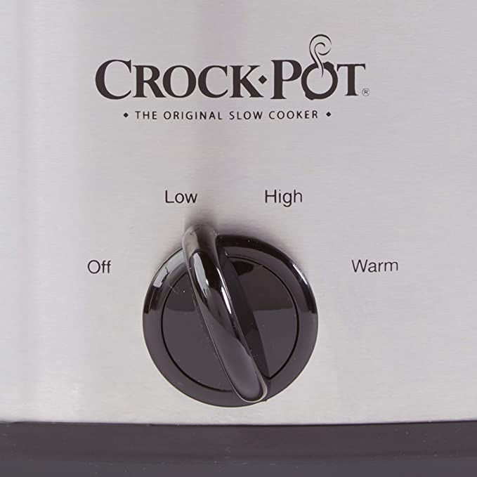 Thumbnail: crock-pot 7 quart oval manual slow cooker, stainless steel (scv700-s-br)