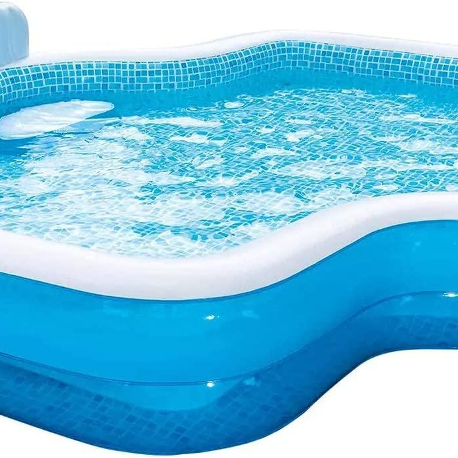 members mark elegant family pool 10 feet long 2 inflatable seats with backrests