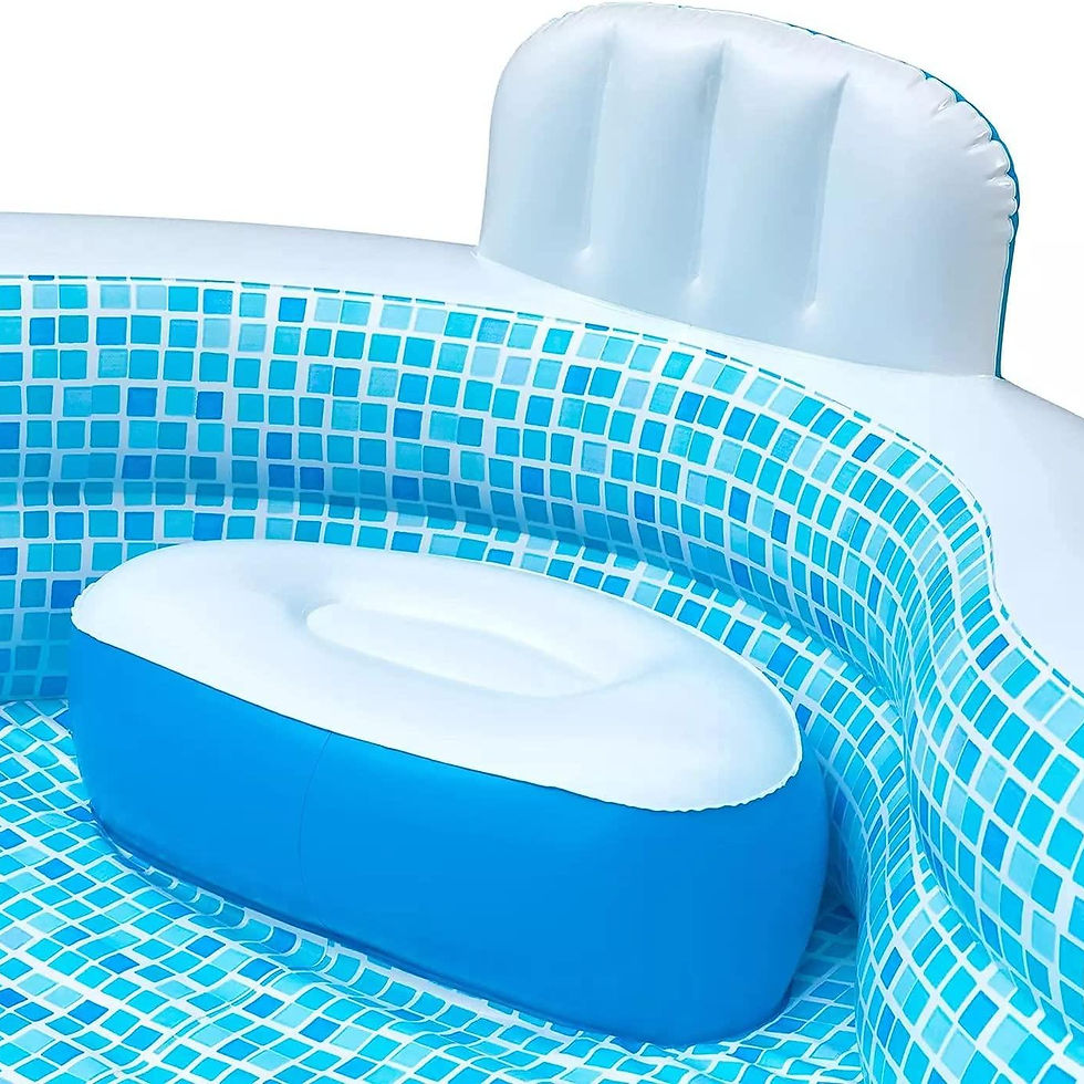 Thumbnail: members mark elegant family pool 10 feet long 2 inflatable seats with backrests