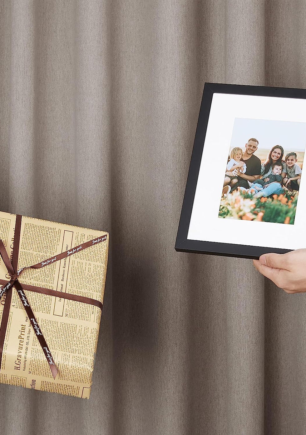 Thumbnail: upsimples 8x10 Picture Frame Set of 5,Display Pictures 5x7 with Mat or 8x10 Wit