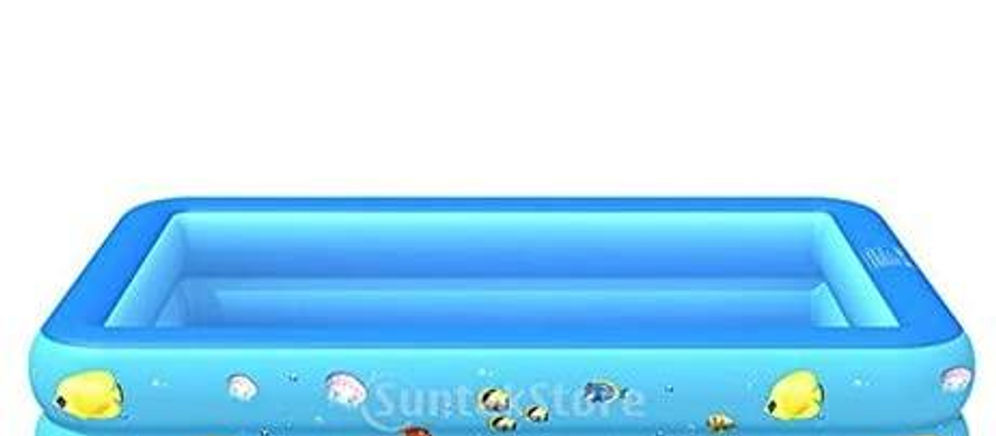 Zcm Inflatable Pool Rectangular Inflatable Swimming Pool Family Home Outdoor Ba