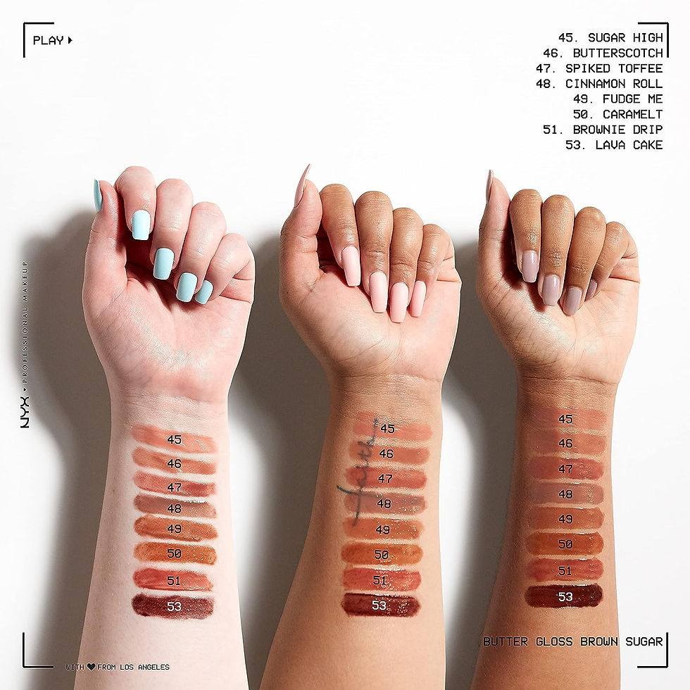 Thumbnail: NYX PROFESSIONAL MAKEUP Butter Gloss Brown Sugar, Non-Sticky Lip Gloss - Browni