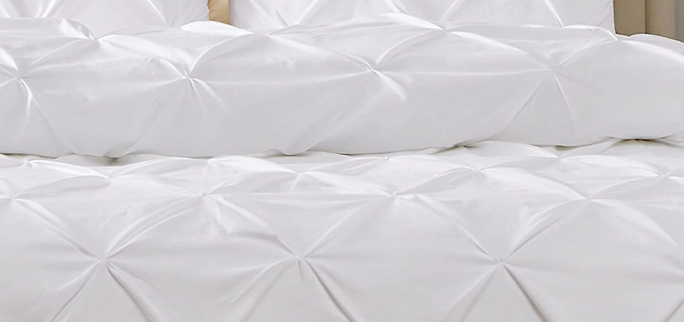 Thumbnail: Bedsure White Duvet Cover California King - Pinch Pleated California King Size