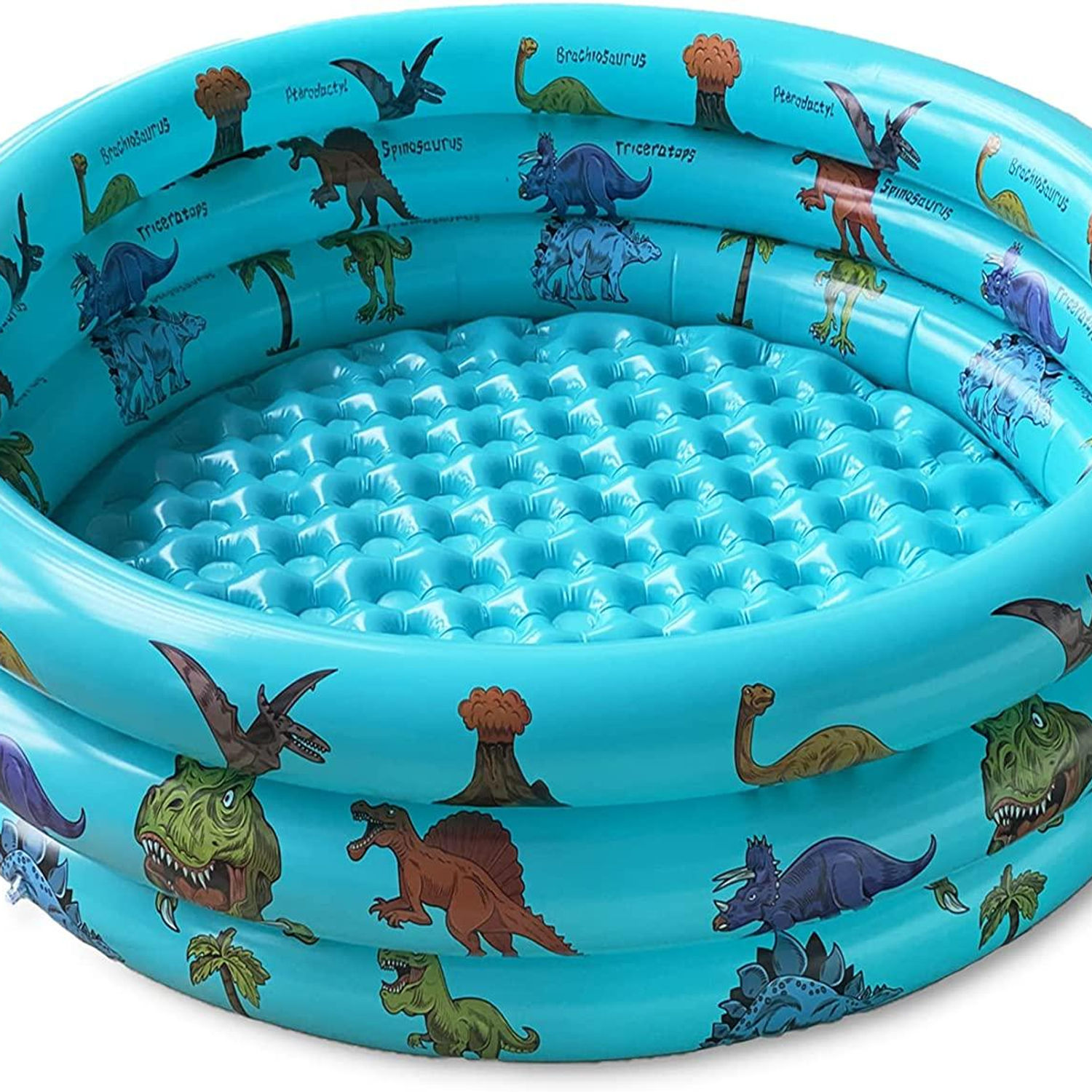 dinosaur inflatable baby pool, small swimming pool for kids, toddler blow up 3