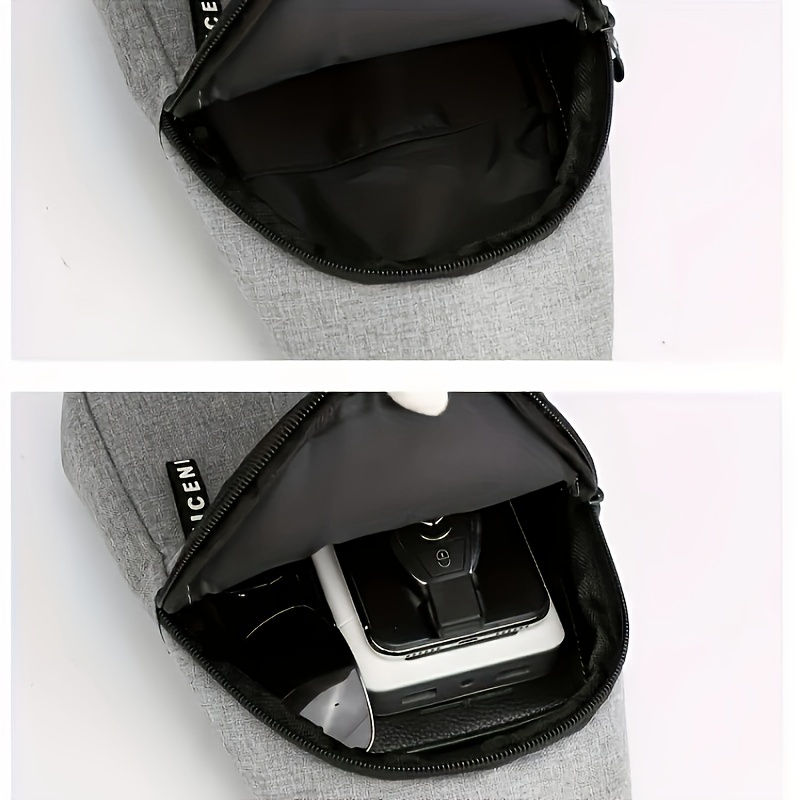 Thumbnail: 1pc Men's Small Casual Outdoor Chest Bag, Mountaineering Cycling Shoulder Bag,