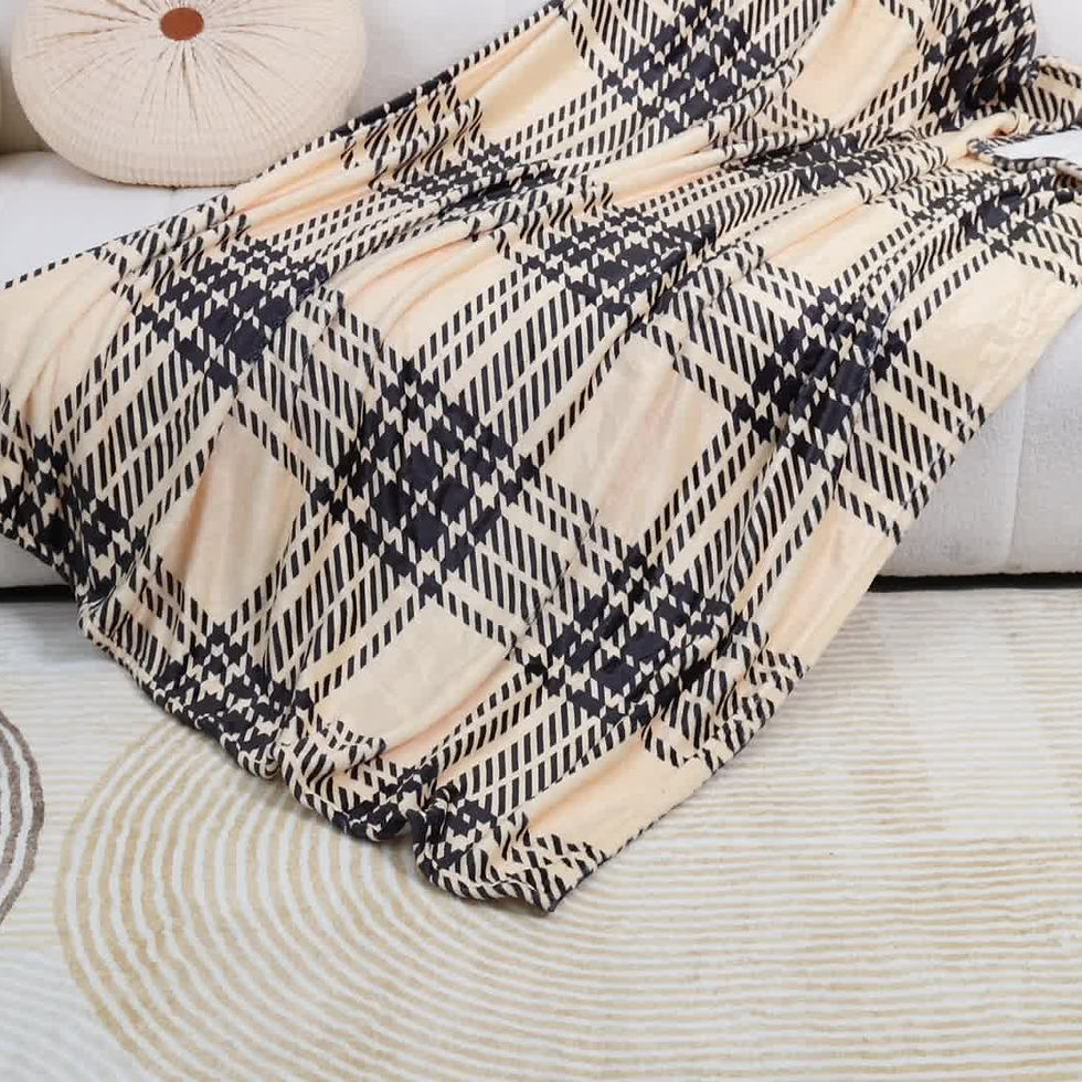 Thumbnail: 1pc To My Daughter Print Blanket, Soft Blanket For Sofa Office Bed And Travelli