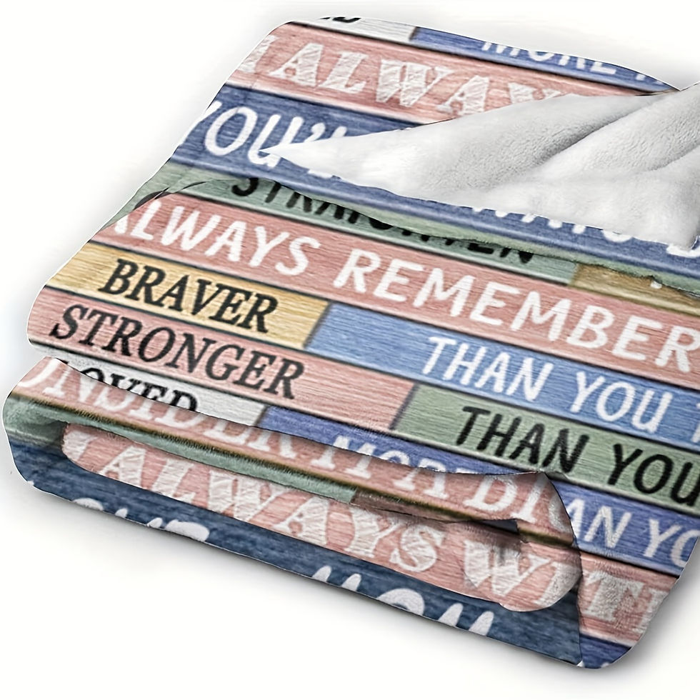 Thumbnail: 1pc To My Daughter Print Blanket, Soft Blanket For Sofa Office Bed And Travelli