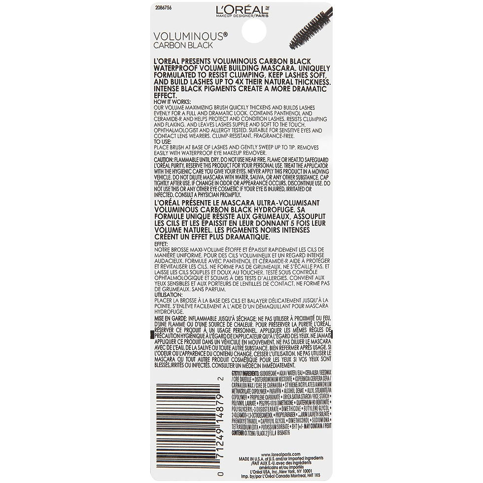 Thumbnail: L'Or茅al Paris Makeup Voluminous Original Volume Building Waterproof Mascara, C
