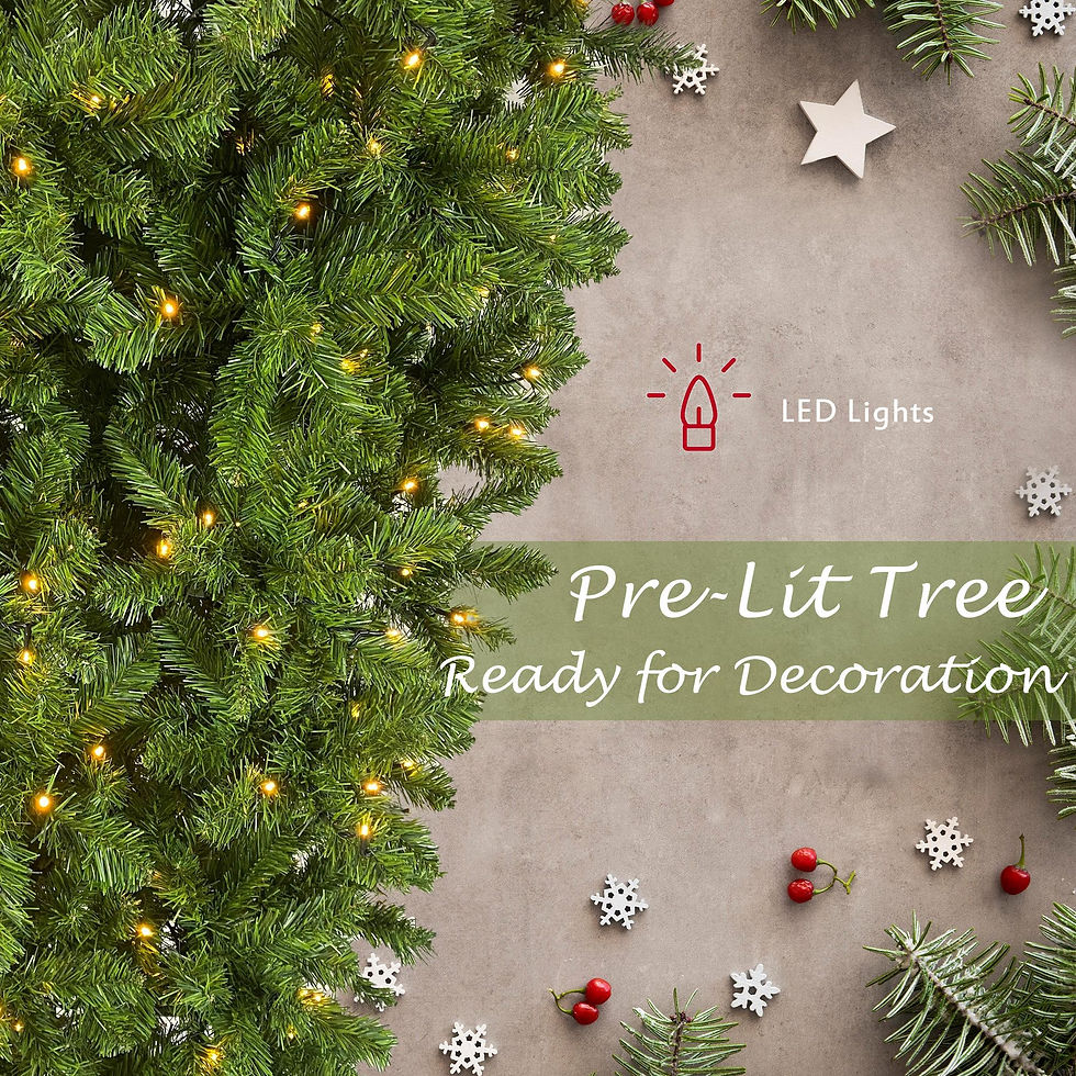 Thumbnail: SESSLIFE 6ft Upside Down Christmas Tree, Prelit Christmas Tree with with LED Li