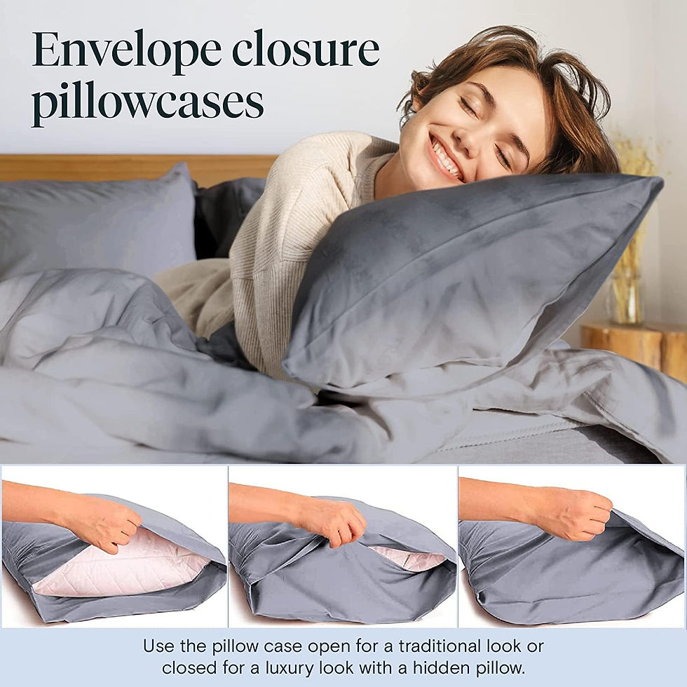 Thumbnail: LuxClub 7 PC Extra Deep Pocket Split King Sheets &amp; Pillowcases Set - Hotel