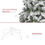 Thumbnail: HOMCOM 7.5' Christmas Tree w/ Unlit Snow Flocked Branches for Holiday Indoor