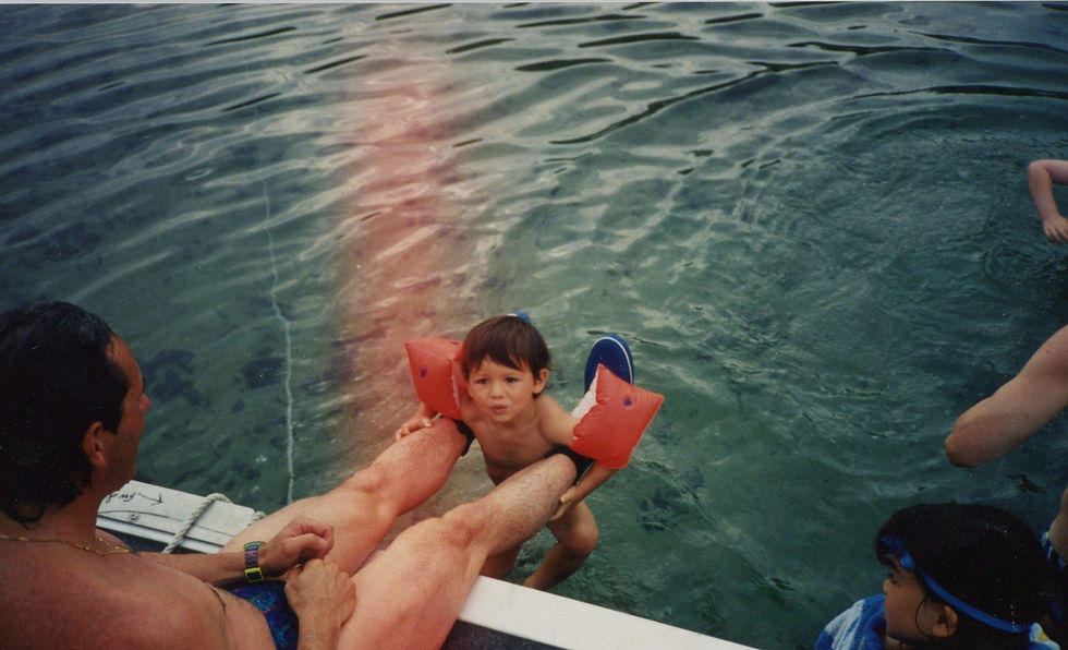 Young Andy Donaldson Swimming From humble beginnings