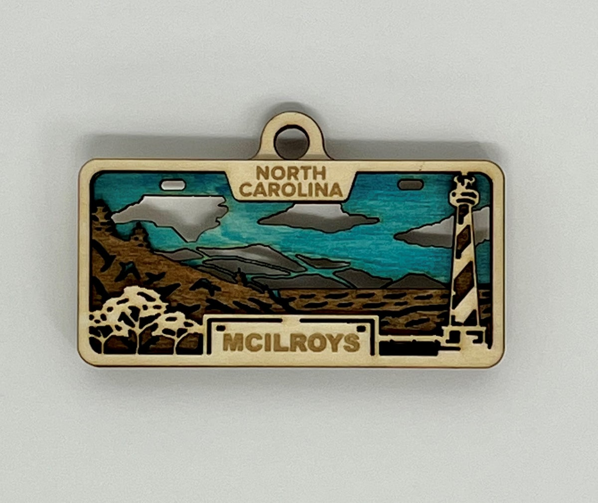 State License Plate Ornament