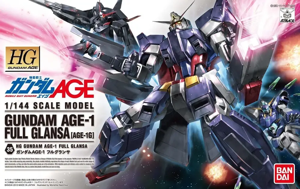 HG 1/144 AGE-1G Gundam AGE-1 Full Glansa