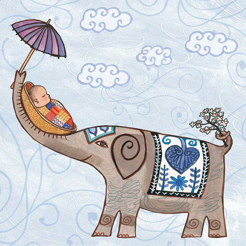 Elephant New Baby Card