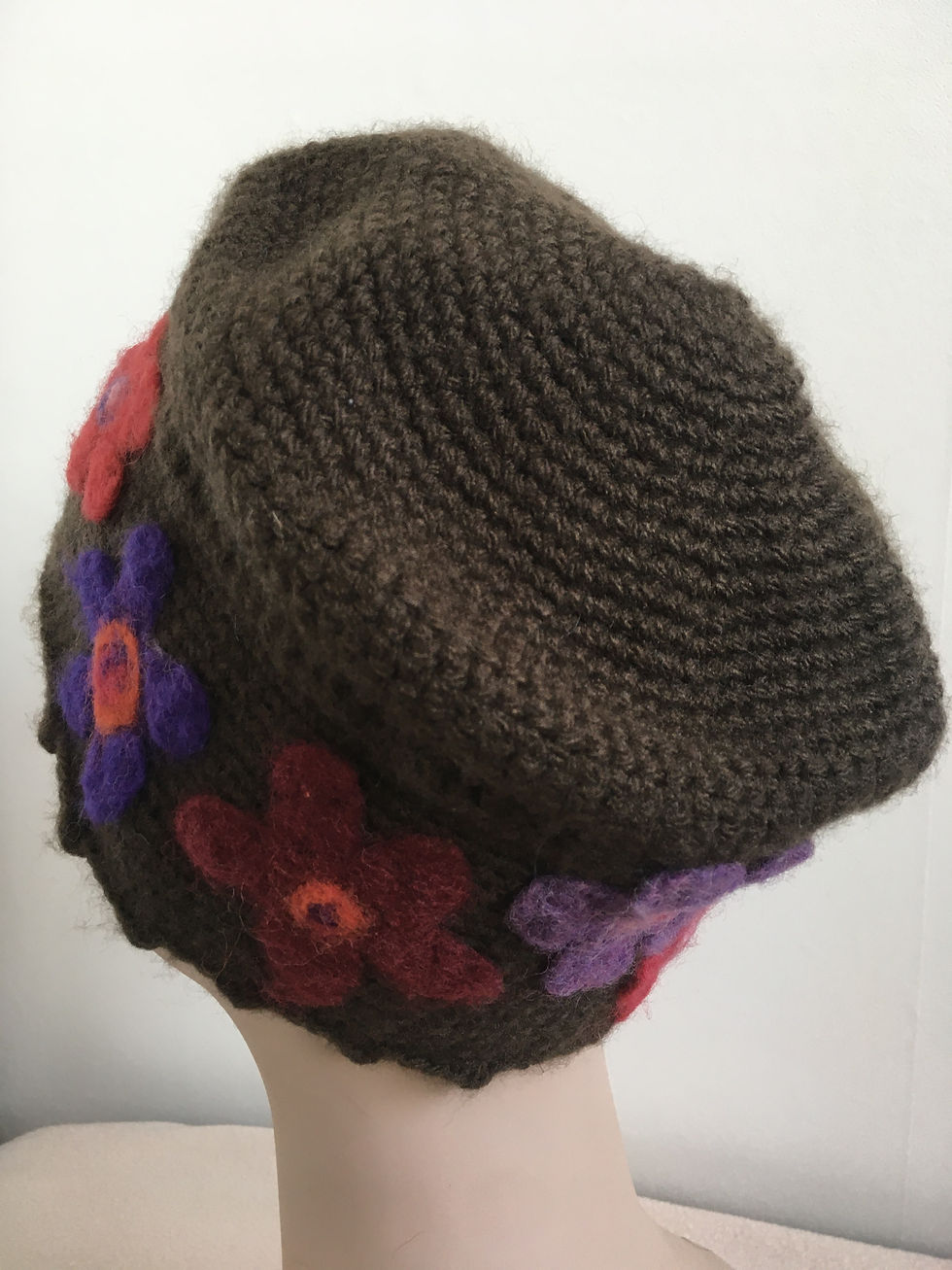 soft hat that fits about halfway up the ear