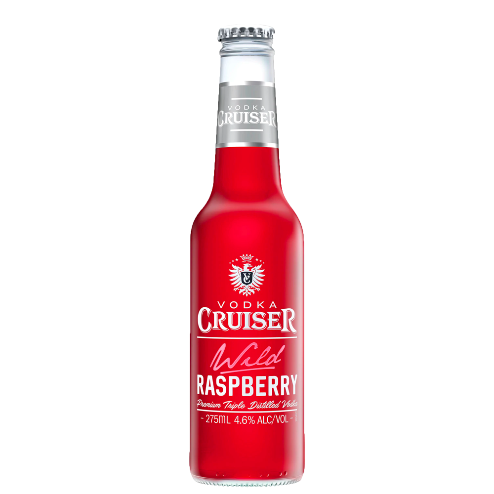 Vodka Cruiser Wild Raspberry Bottles 275mL 4.6%