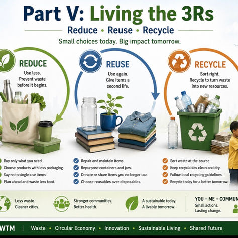From Waste to a Healthier City: Part V Living the 3Rs; Reduce • Reuse • Recycle — Small Choices, Collective Impact!
