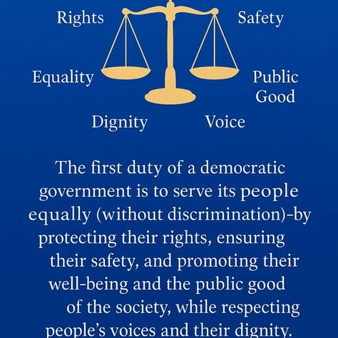 Democracy’s First Responsibility: Protect, Serve, Respect