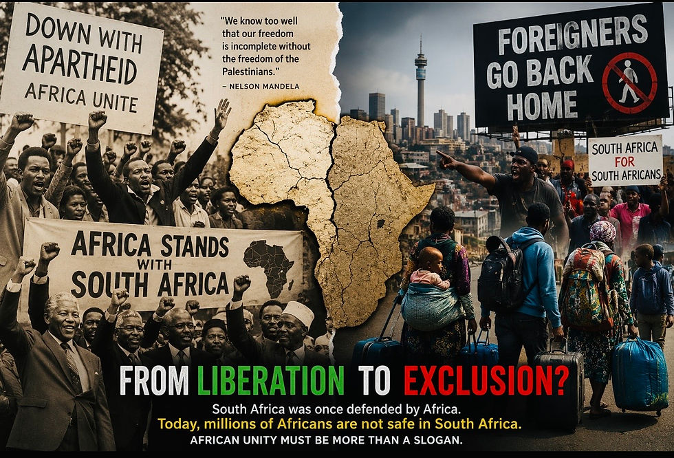 A country once defended by Africa now struggling with how it treats fellow Africans