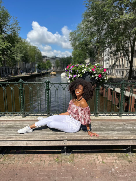 Black woman in Amsterdam