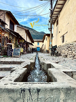 Irrigation in ollantaytambo peru