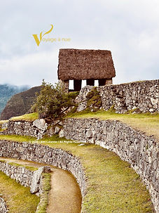 Watch hut in machu picchu peru