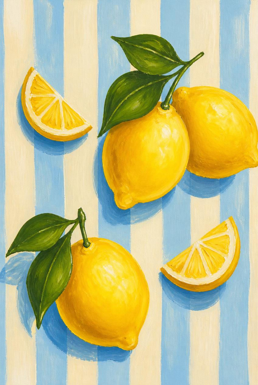 Sip & Paint: Fresh Lemon Summer 🍋
