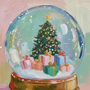 Magical Winter Snow Globe