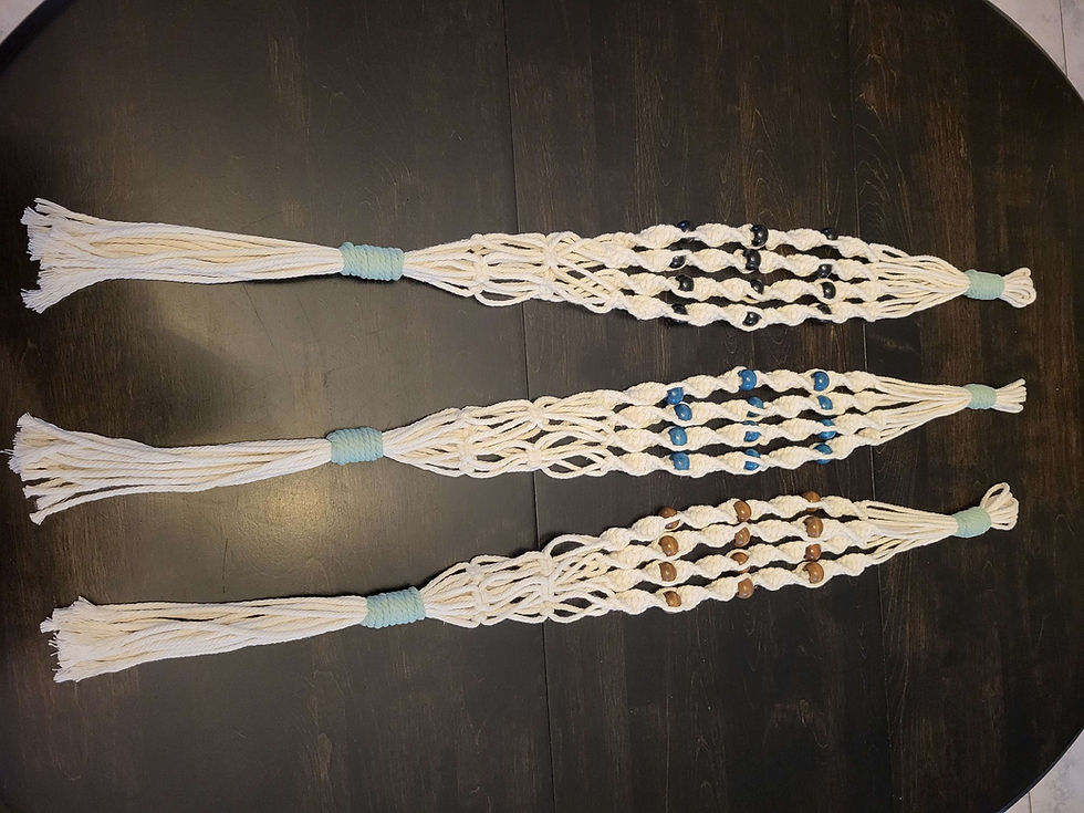 Jardinière macramé 