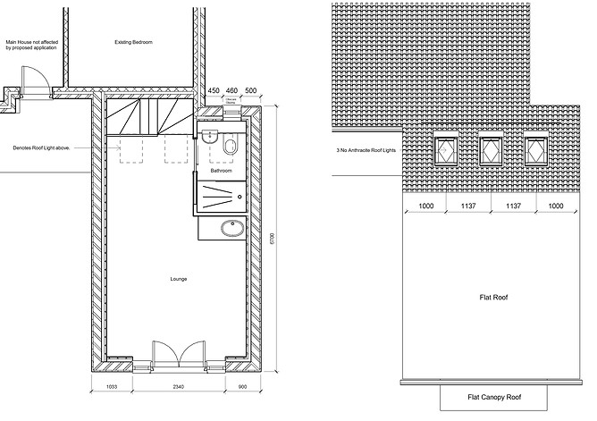 0010 - Cwmtorlais Road - Garage Conversion - Proposed - Sheet - PL03 - Proposed Floor - Ro