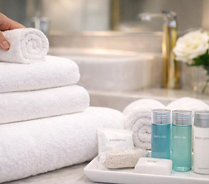 Kit asciugamani e saponi da bagno