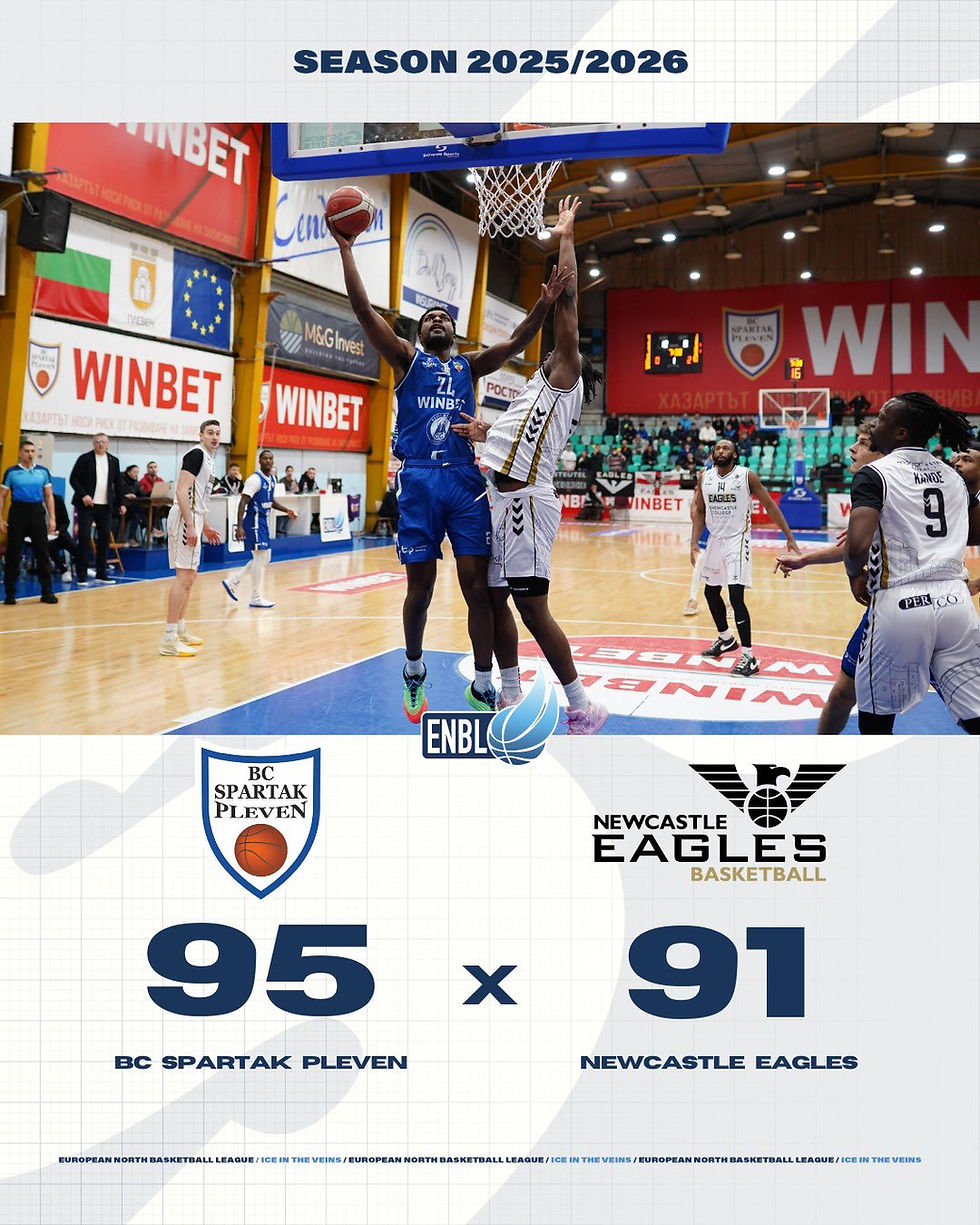 A lightning first quarter lifts Spartak Pleven over foul troubled Newcastle Eagles