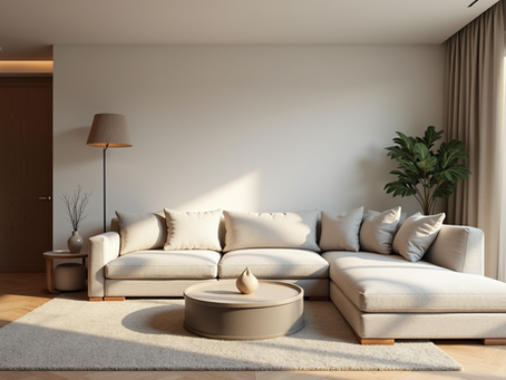 A newly renovated living space showcasing modern design elements
