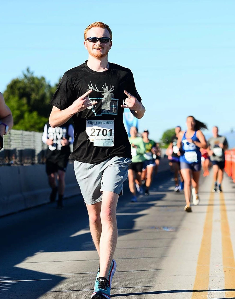 This may be my first campaign, but I have plenty of "running" experience! Photo from the 2022 Missoula Marathon.