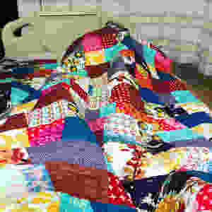 The ugly hospital quilt.