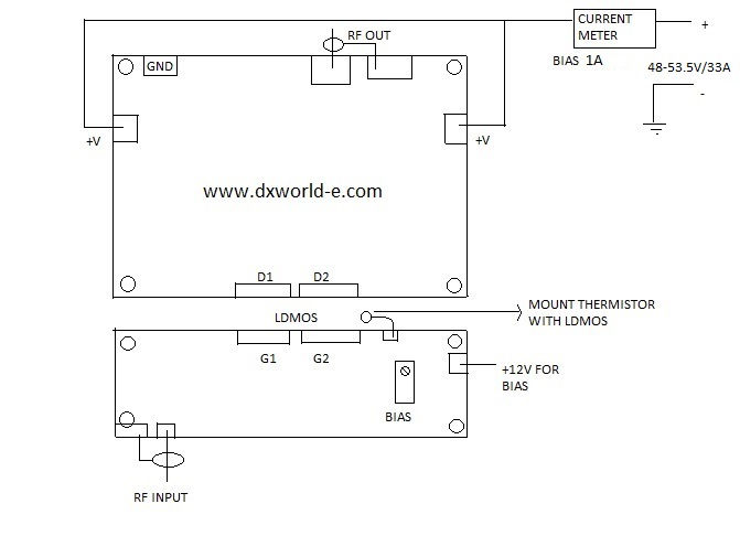 Thumbnail: VHF 143-148MHz (2m) 1000W LINEAR AMPLIFIER BOARD FOR LDMOS