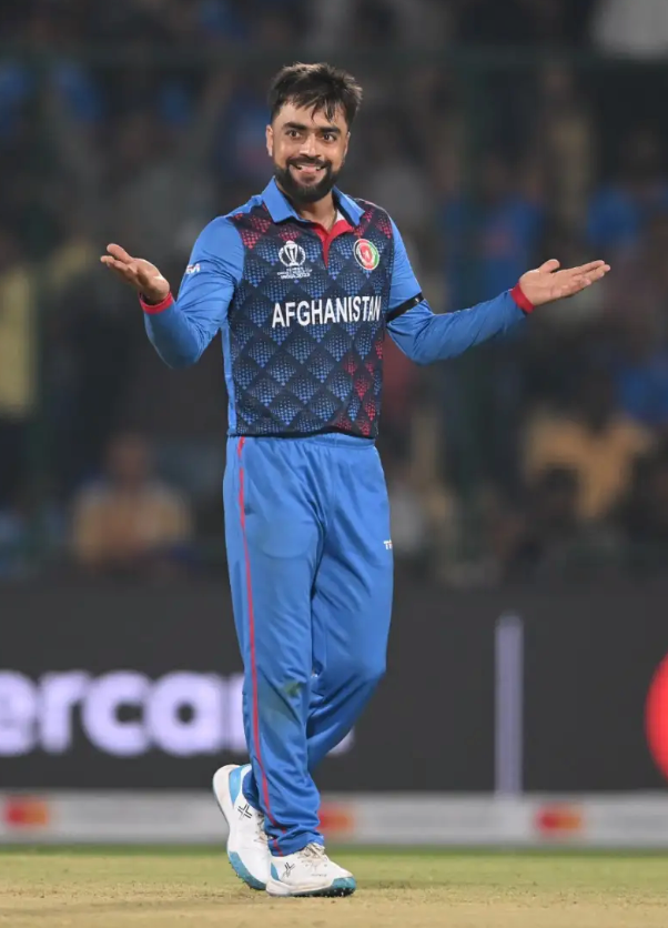 Rashid Khan 3 for 44 bowling Afghanistan vs Ireland 3rd ODI Civil Service Cricket Club Belfast 2026