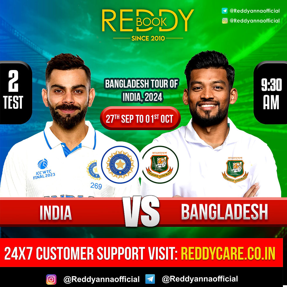 Reddy Anna predicts India’s victory in the 2nd Test vs Bangladesh at Kanpur.