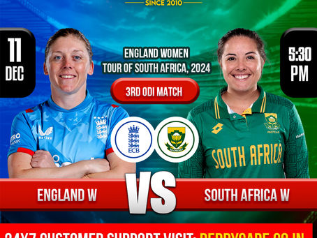 South Africa vs England, ENG-W vs SA-W 2024, Reddy Anna Match Prediction