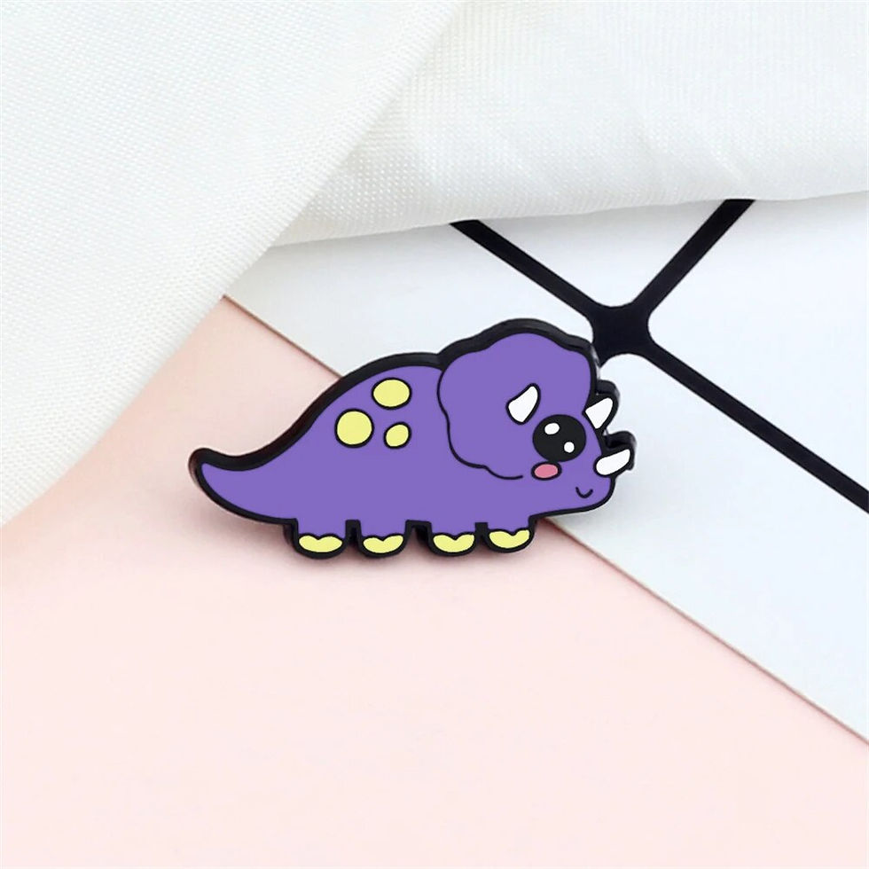 Thumbnail: Cartoon Vintage Dinosaur Series Brooches