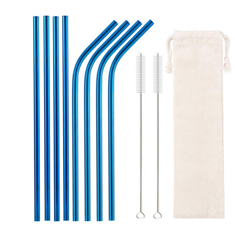 Thumbnail: Eco-Friendly 18/10 Stainless Steel Straws Set