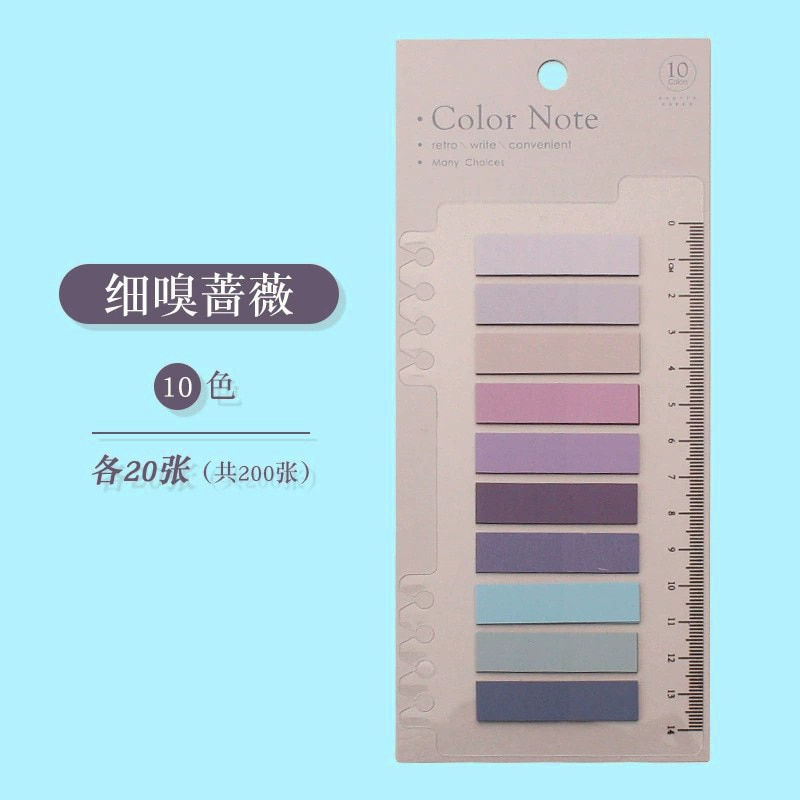 Thumbnail: 200 Sheets Sticky Notes Set with Ruler for Index Tabs