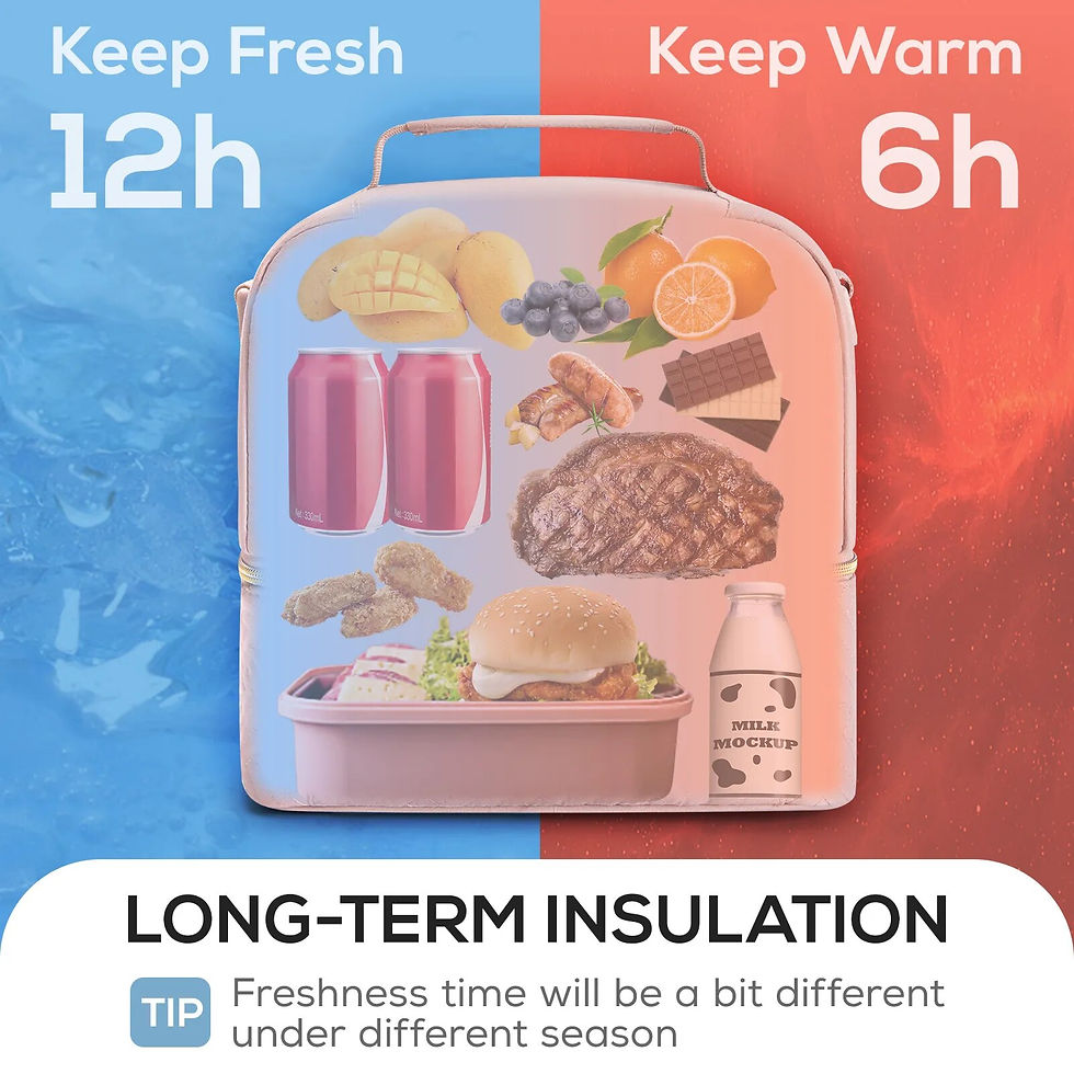 Thumbnail: Durable Waterproof Portable Thermal Lunch Bag