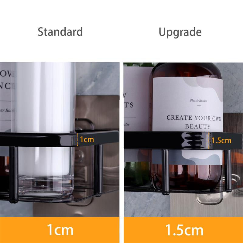 Thumbnail: Bathroom No-drill Wall Mount Corner Shelves Aluminum Alloy