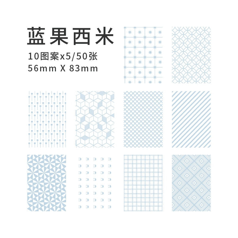 Thumbnail: Creative material paper with a fresh design for scrapbooking